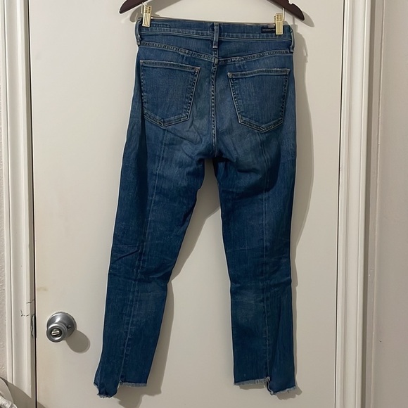 Citizens Of Humanity Amari Step Hem Mid Rise Front Seam Ankle Jeans Size 26 - Picture 6 of 14